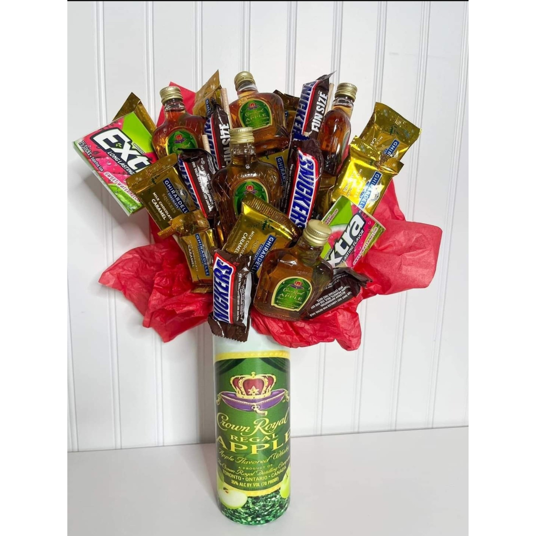 Custom Crown Royal Tumbler Bouquet