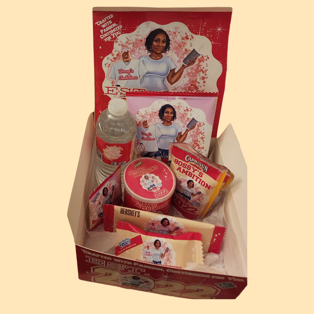 Collection of Hershey's products featuring a woman on the packaging against a beige background