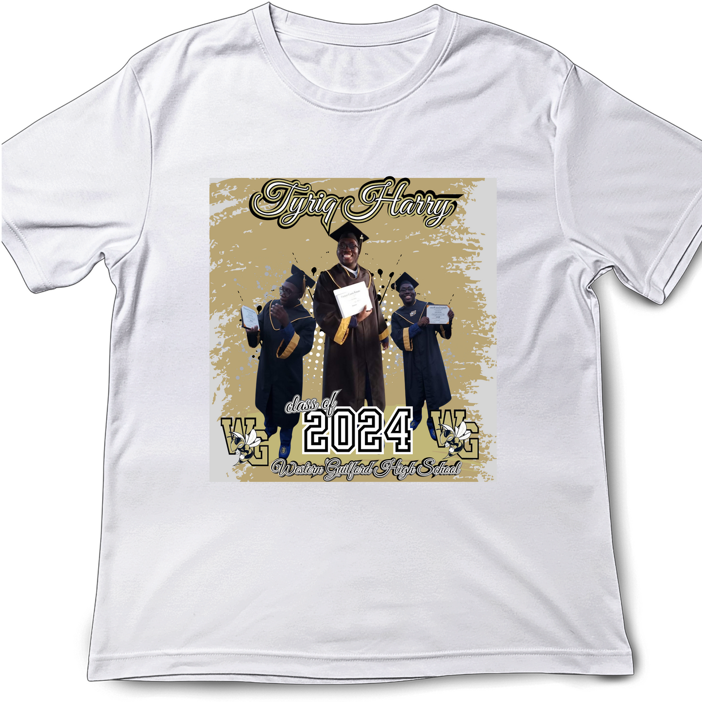 Custom Graduation Center Design Shirt