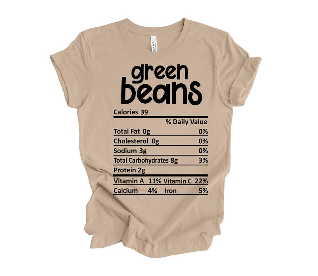 Holiday Dish Nutrition Facts T-Shirts