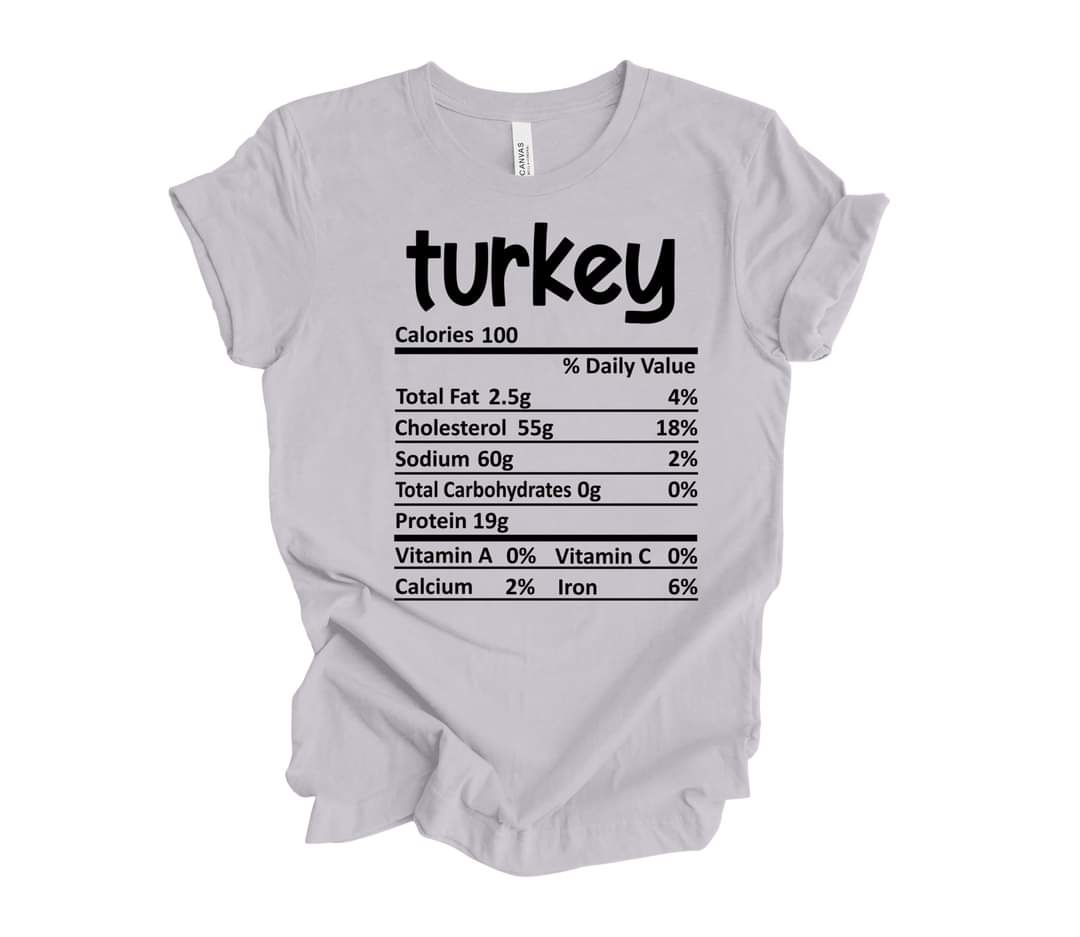 Holiday Dish Nutrition Facts T-Shirts