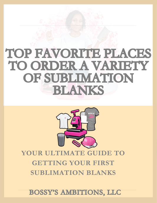 Favorite Places to Order Sublimation Blanks