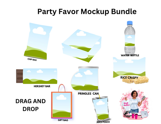 Party Favors Template Bundle - Editable