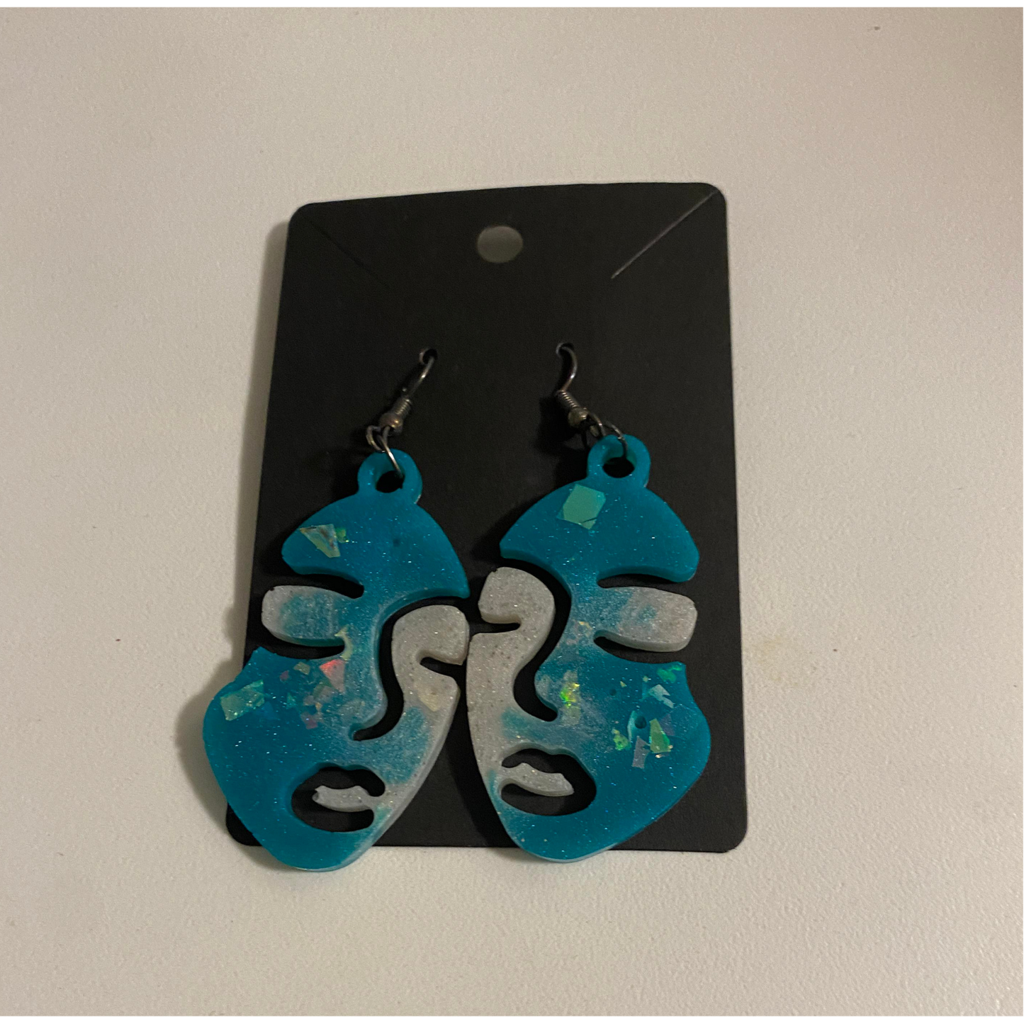 Resin Face Earrings