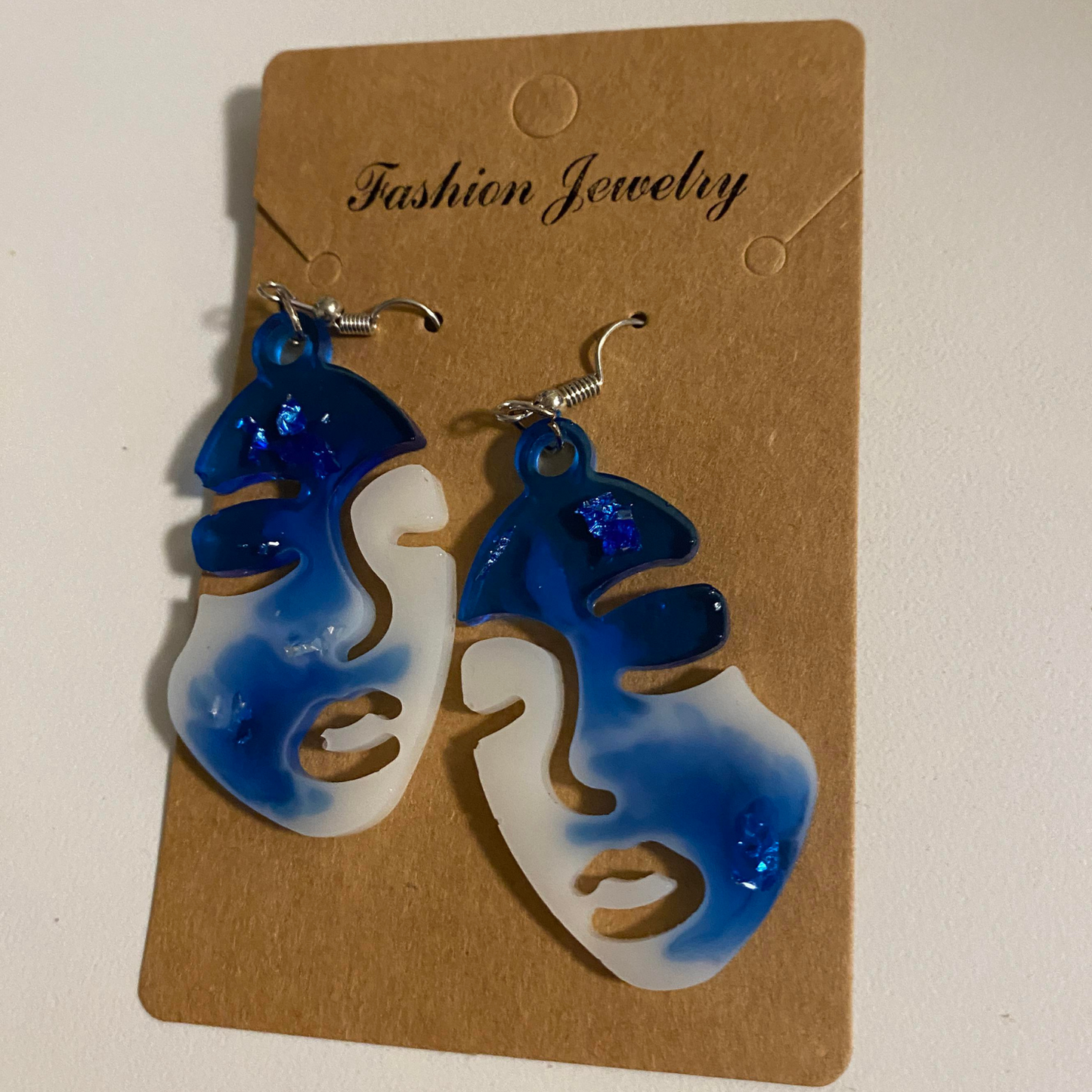 Resin Face Earrings