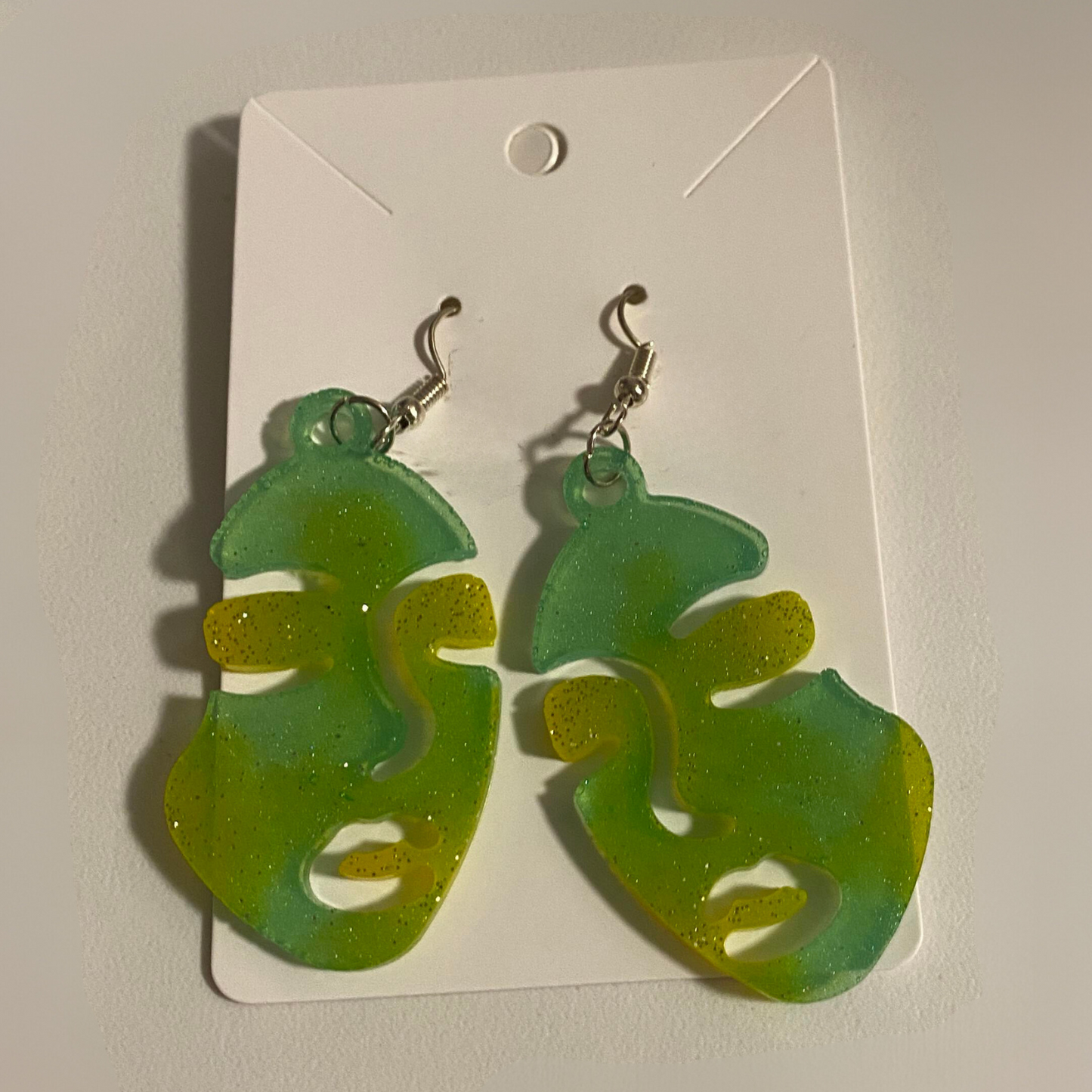 Resin Face Earrings