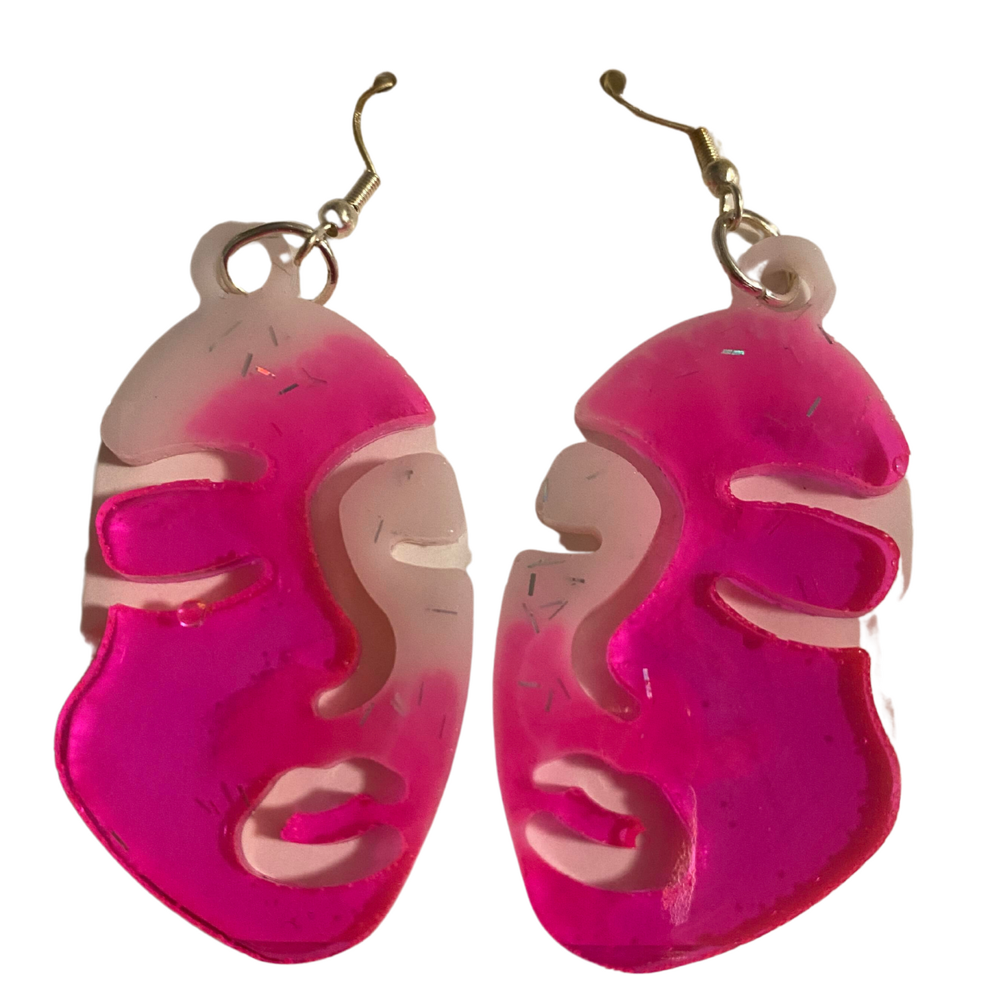 Resin Face Earrings