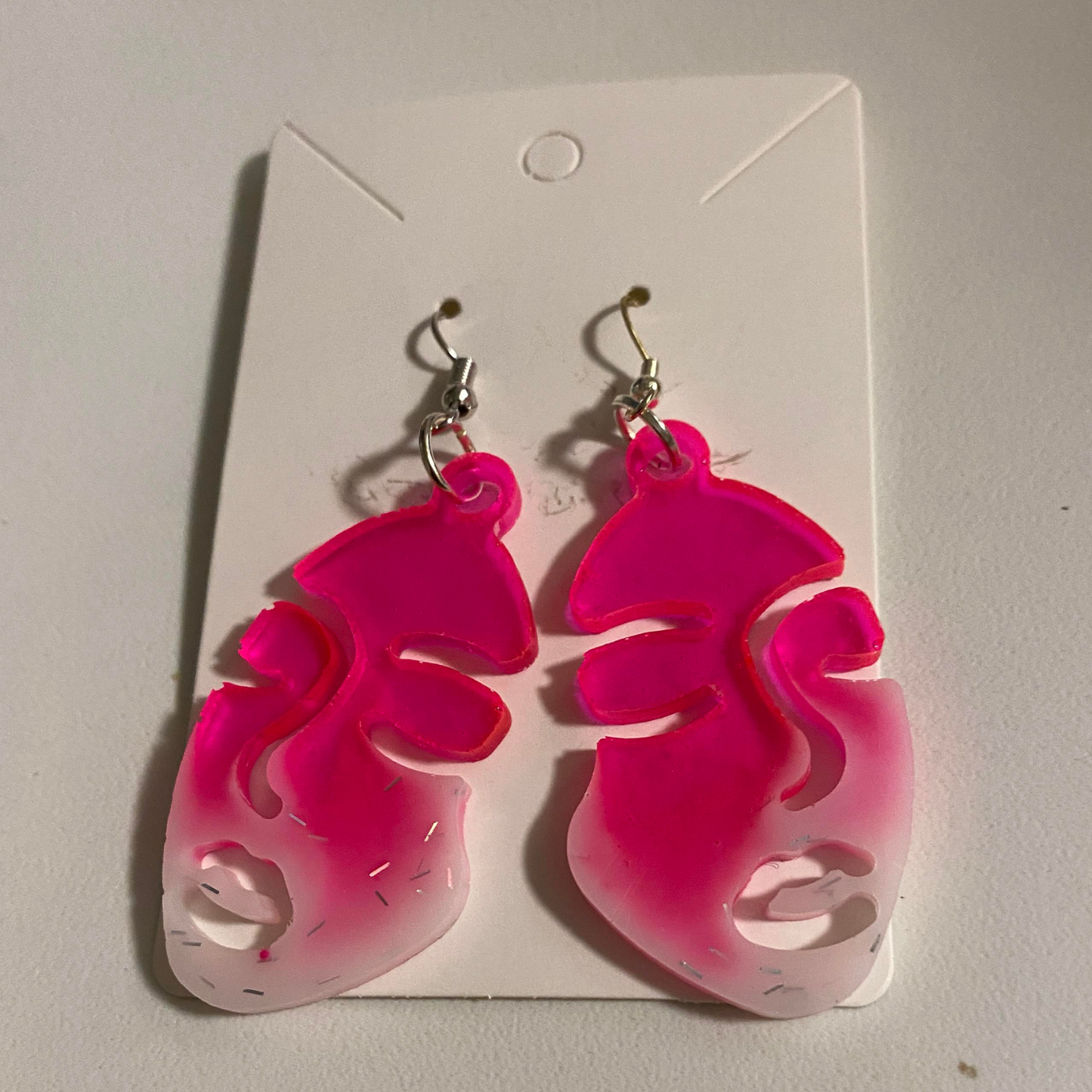 Resin Face Earrings