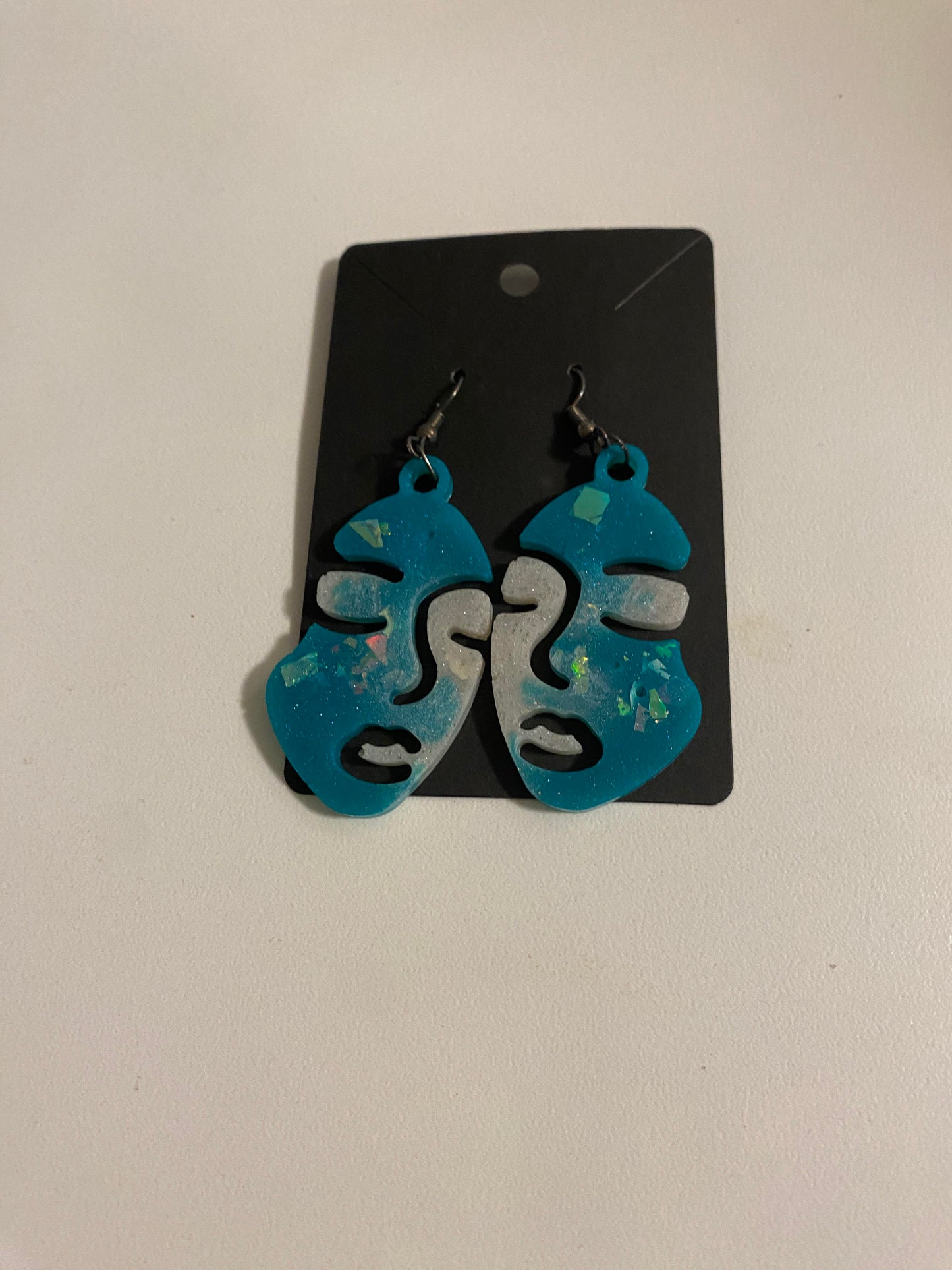 Resin Face Earrings