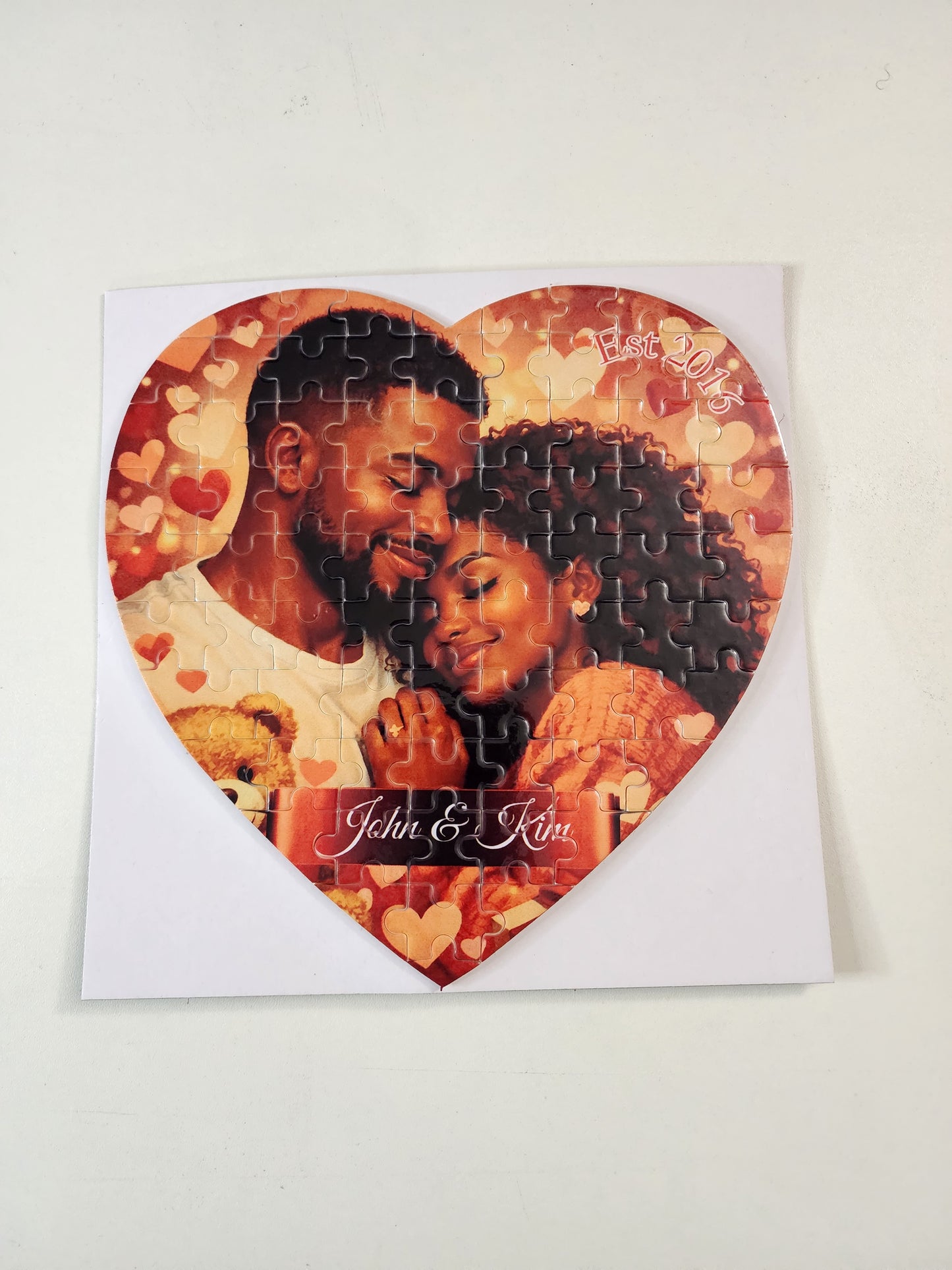Couples Heart Puzzle – Personalized Keepsake