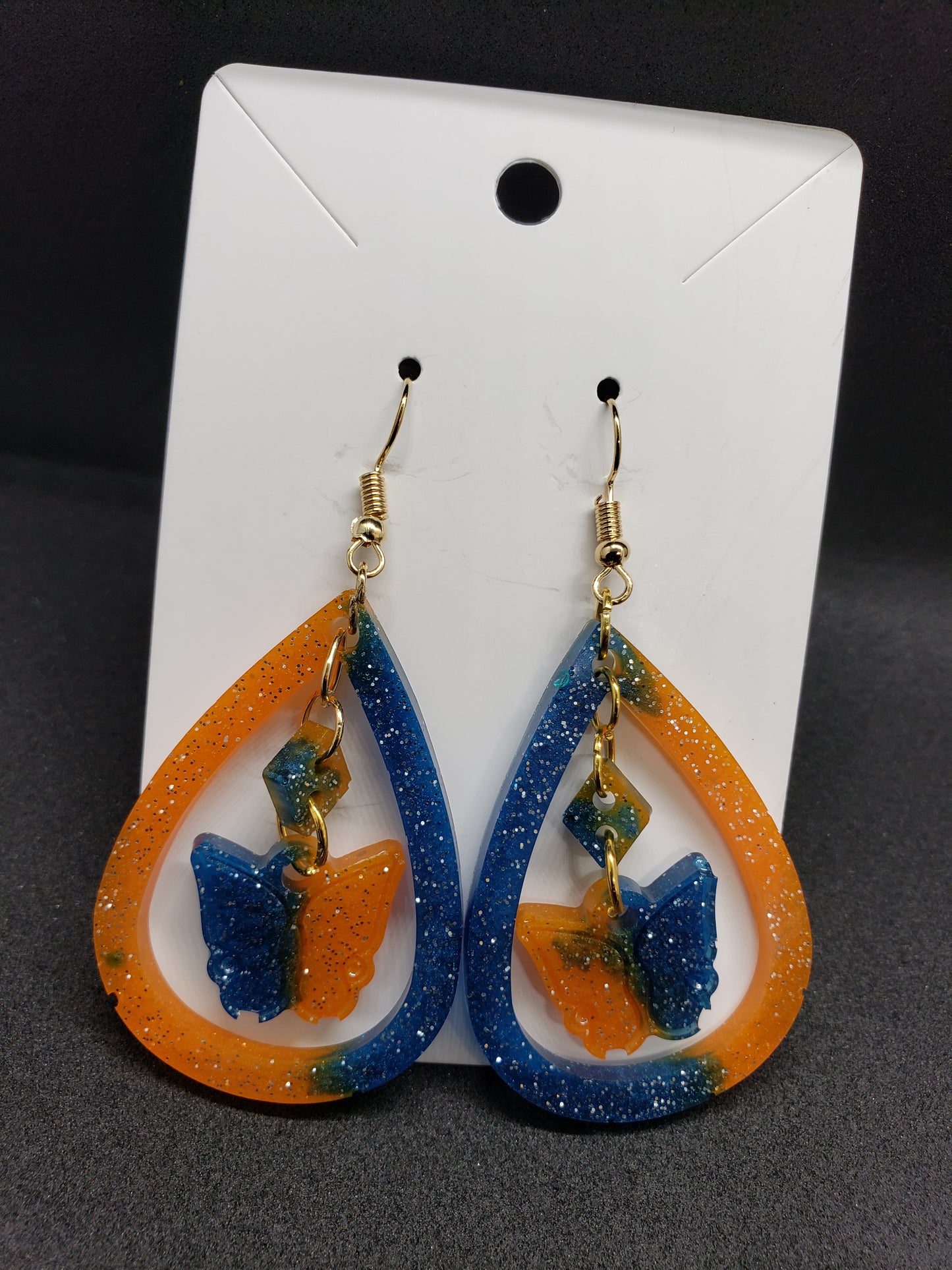 Resin Butterfly Earrings