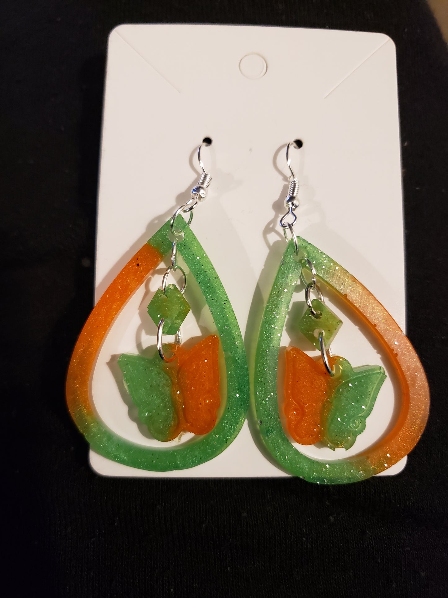 Resin Butterfly Earrings