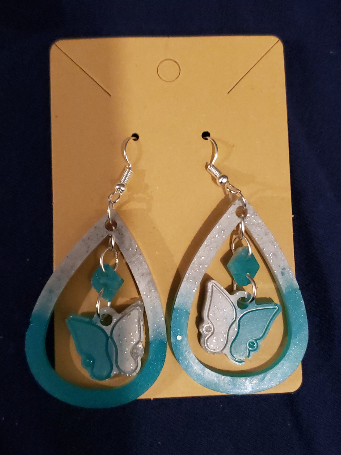 Resin Butterfly Earrings