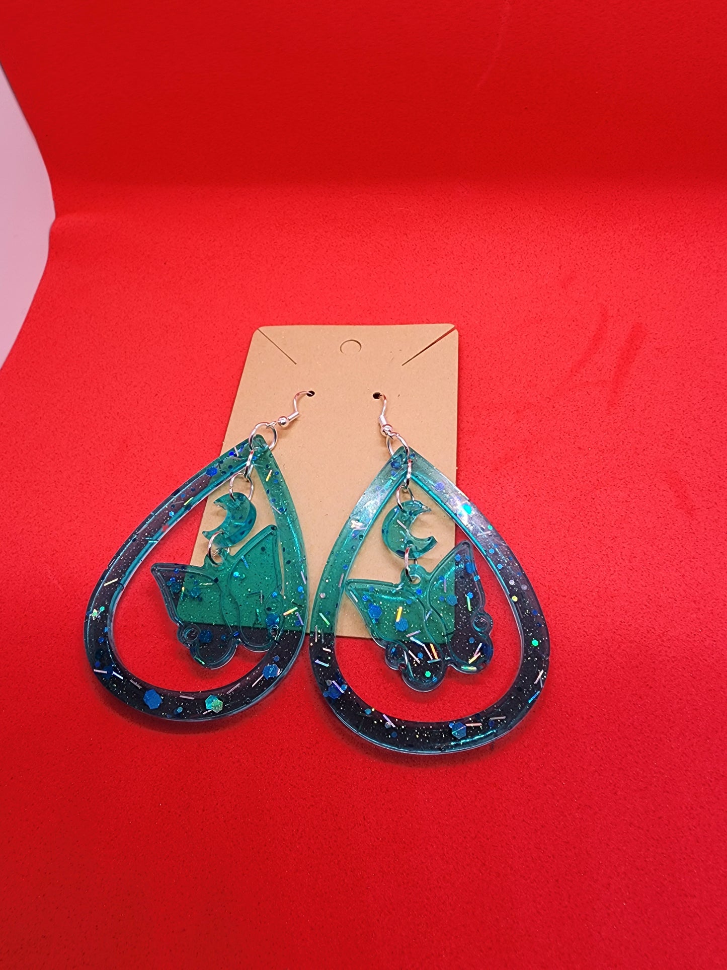 Resin Butterfly Earrings