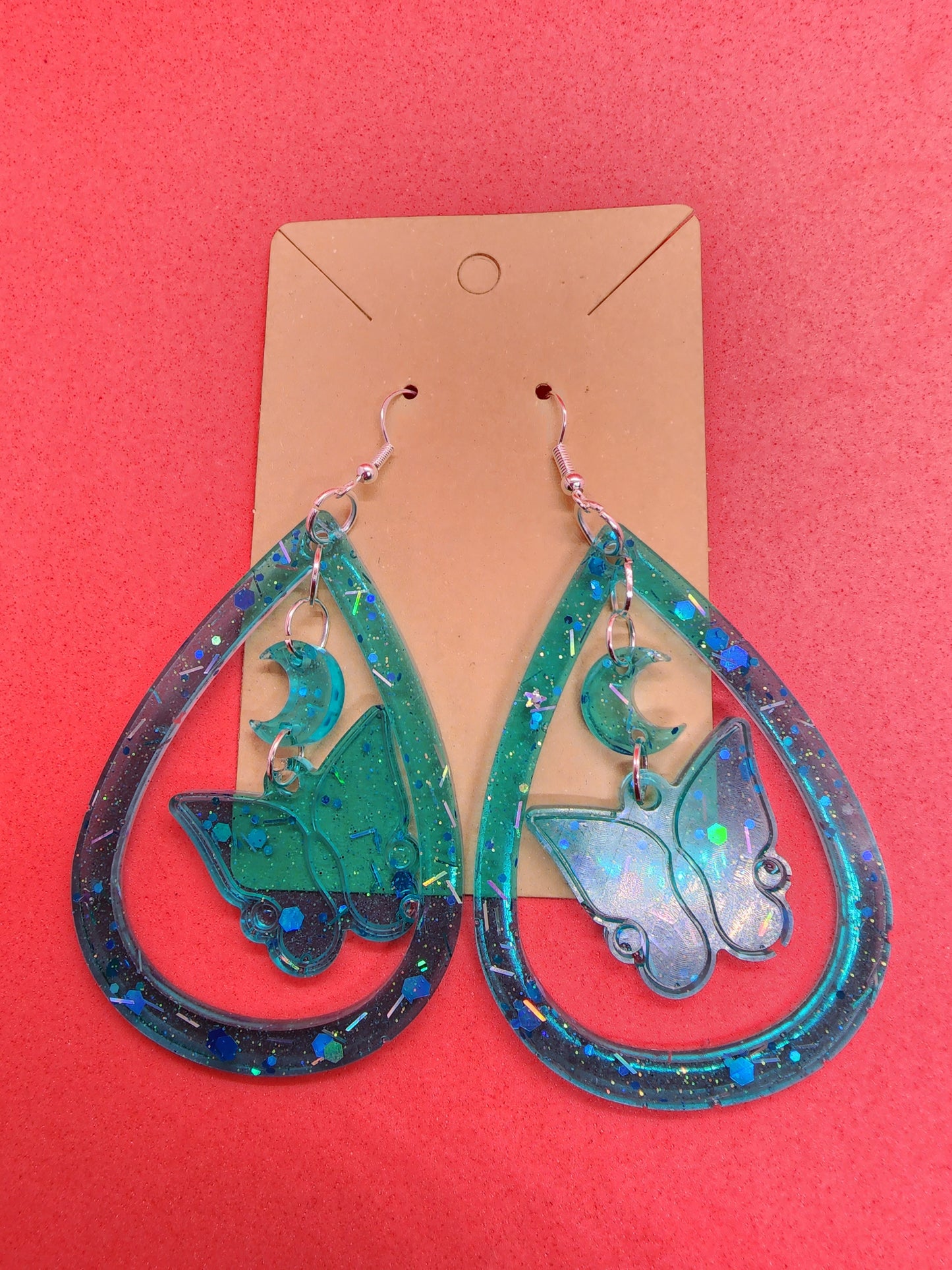 Resin Butterfly Earrings